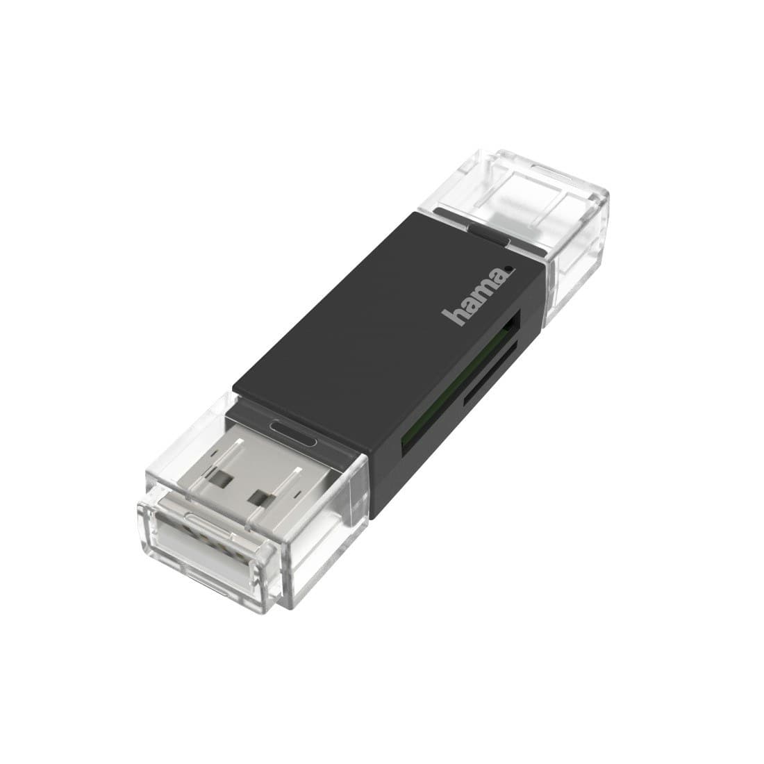 Hama 00200130 card reader USB/Micro-USB Black