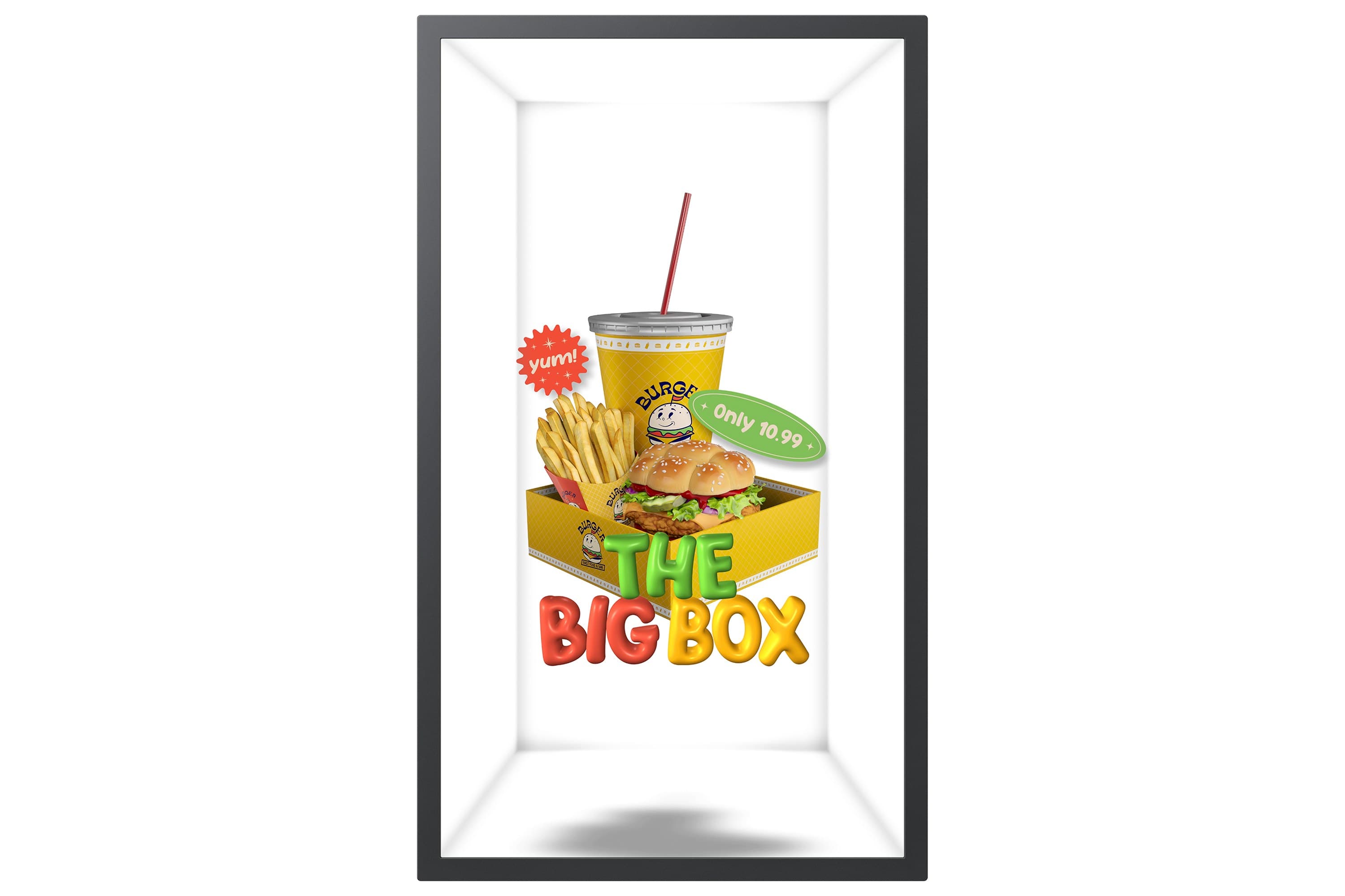 Samsung SM32HX-P Spatial Display Glasses-Free 3D Digital Signage Flat Panel 81.3 cm (32") LCD Wi-Fi 500 cd/m² Full HD Black Tizen 7.0 24/7