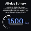 Huawei E5783-230, CAT 6, Super-Fast 4G 300 Mbps, Travel Wi-Fi Hotspot - Black thumbnail 3
