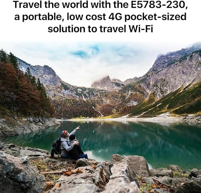 Huawei E5783-230, CAT 6, Super-Fast 4G 300 Mbps, Travel Wi-Fi Hotspot - Black - Image 6