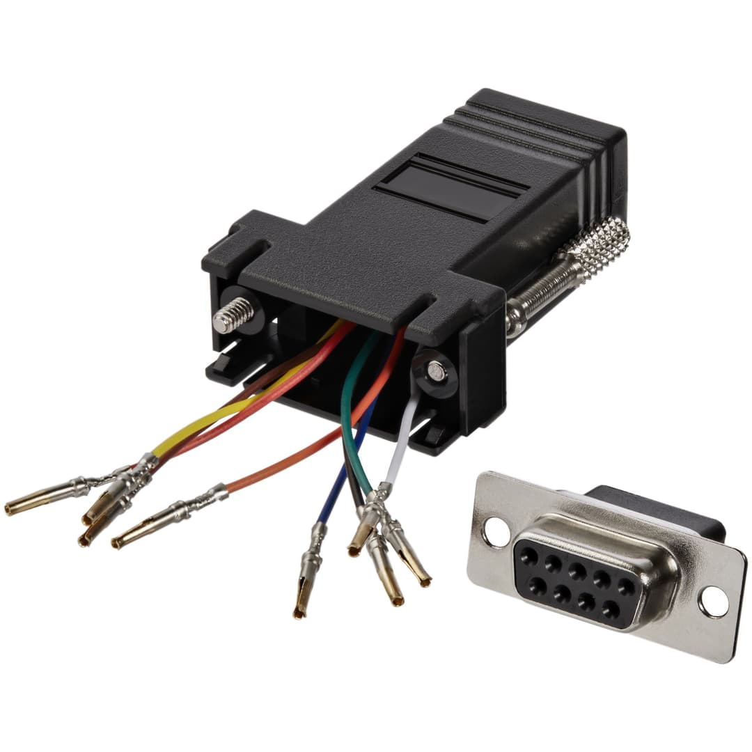 StarTech.com DB9 to RJ45 Modular Adapter - F/F - Serial RS232/RS422/RS485 Adapter, DB-9 (F) to RJ-45 (F) (GC98FF) - Image 1