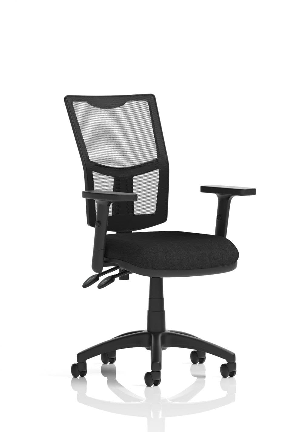 Dynamic Eclipse Plus II Lever Task Operator Chair Mesh Back Height Adjust Arms