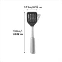 OXO Steel Silicone Flexible Turner - Stainless Steel / Black thumbnail 2