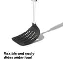 OXO Steel Silicone Flexible Turner - Stainless Steel / Black thumbnail 3