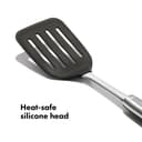 OXO Steel Silicone Flexible Turner - Stainless Steel / Black thumbnail 4