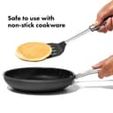 OXO Steel Silicone Flexible Turner - Stainless Steel / Black thumbnail 5