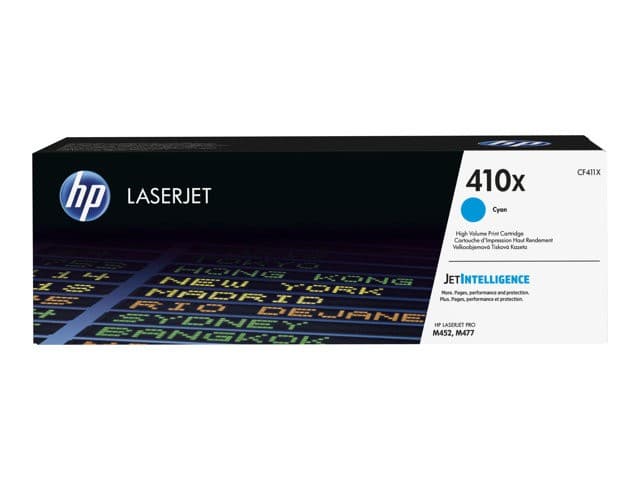 HP 410X - High Yield - cyan - original - LaserJet - toner cartridge (CF411X) - Image 1
