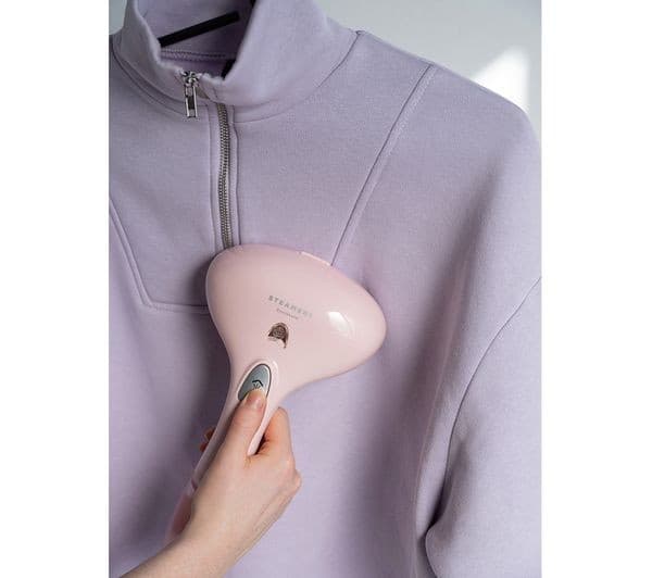 STEAMERY Cirrus 1 Handheld Clothes Steamer - Pink - Image 10