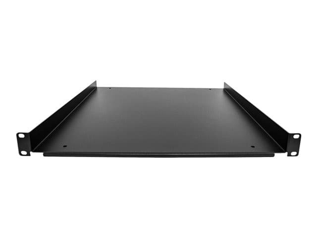 StarTech.com 1U Fixed Server Rack Mount Shelf, 20in Deep Steel Universal Cantilever Tray for 19" AV/Data/Network Equipment Rack with Cage Nuts & Screws, 55lbs Weight Capacity, 20" Deep - 1U Network Rack Shelf - rack shelf - 1U - Image 2