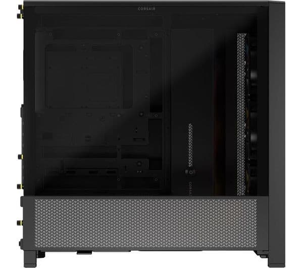 Corsair FRAME 4000D RS ARGB ATX Mid-Tower PC Case, 3x RS120 ARGB Fans, Tempered Glass - Black - Image 4