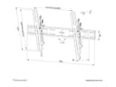 Neomounts WL35S-850BL18 Tiltable TV Wall Mount 43-86" - Black thumbnail 8