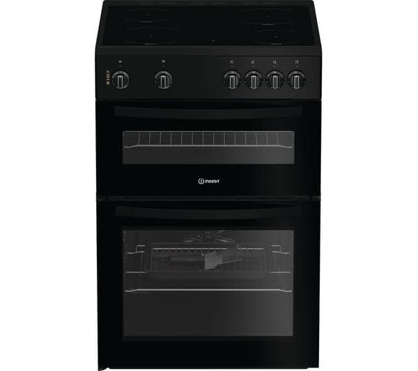 INDESIT IDE6VMB 60 cm Electric Ceramic Cooker - Black - Image 4