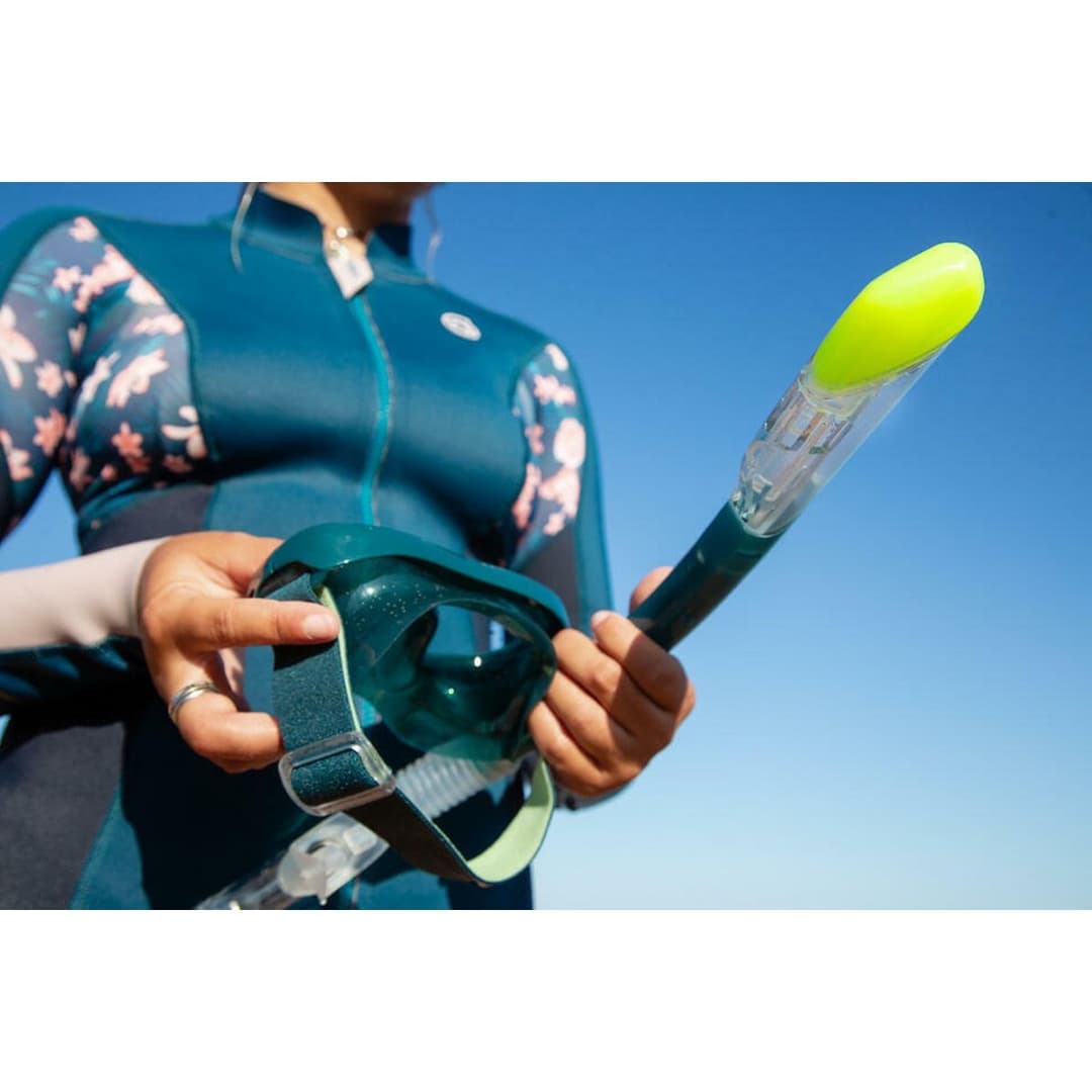 Decathlon Adult DryTop Snorkelling Kit 100 COMFORT Green L - Image 8