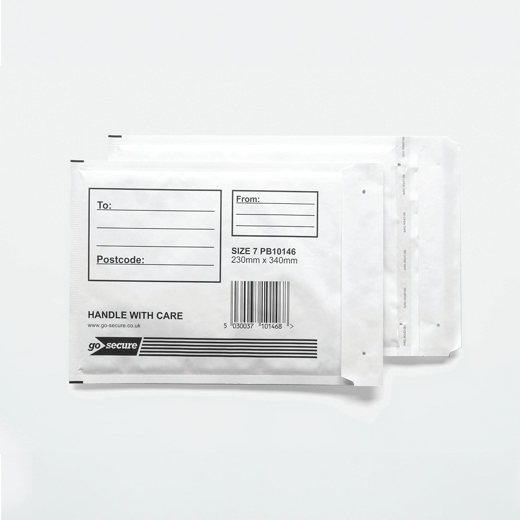 GoSecure Bubble Envelopes White (Pack of 10) - Size 7