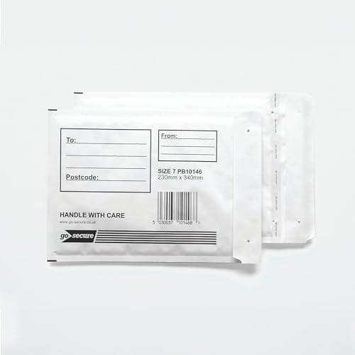 GoSecure Bubble Envelopes White (Pack of 10) - Size 7 - Image 2