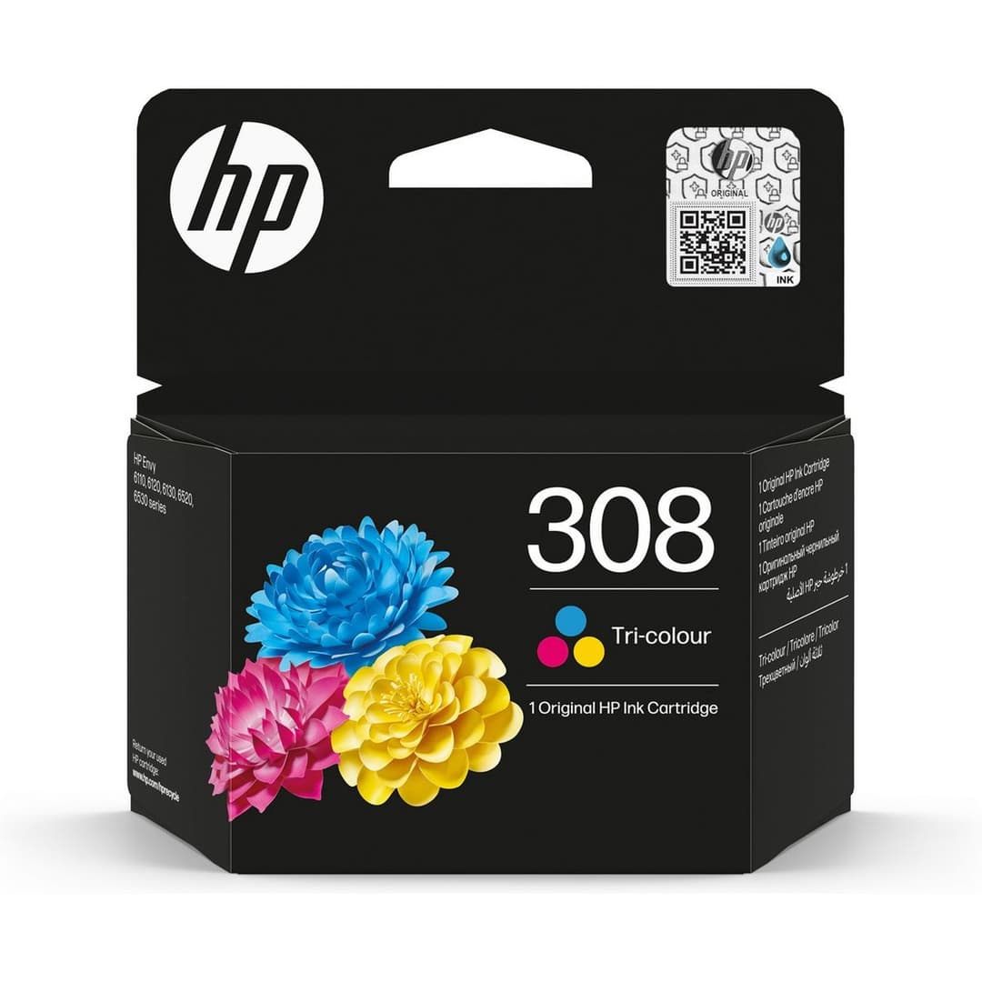 HP 308 Original Ink Cartridge - Tri-Colour - Image 1