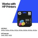 HP 308 Original Ink Cartridge - Tri-Colour thumbnail 2