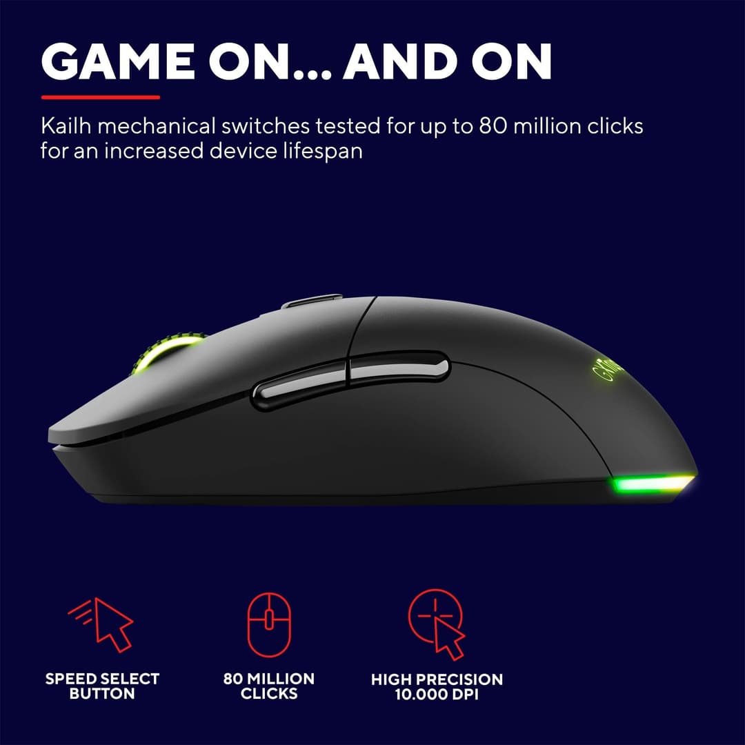 Trust Gaming GXT 980 Redex Rechargeable Wireless Gaming Mouse - Black - Image 3