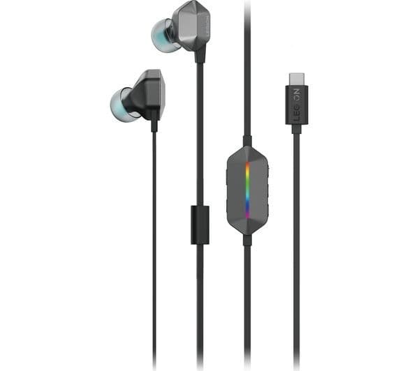 LENOVO Legion E510 7.1 RGB Gaming In-Ear Headphones - Grey - Image 1
