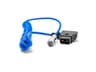 Kondor Blue Coiled D-Tap to BMPCC 4K/6K Power Cable, Blue #KB-WEIPUBM4KCOIL-FBM