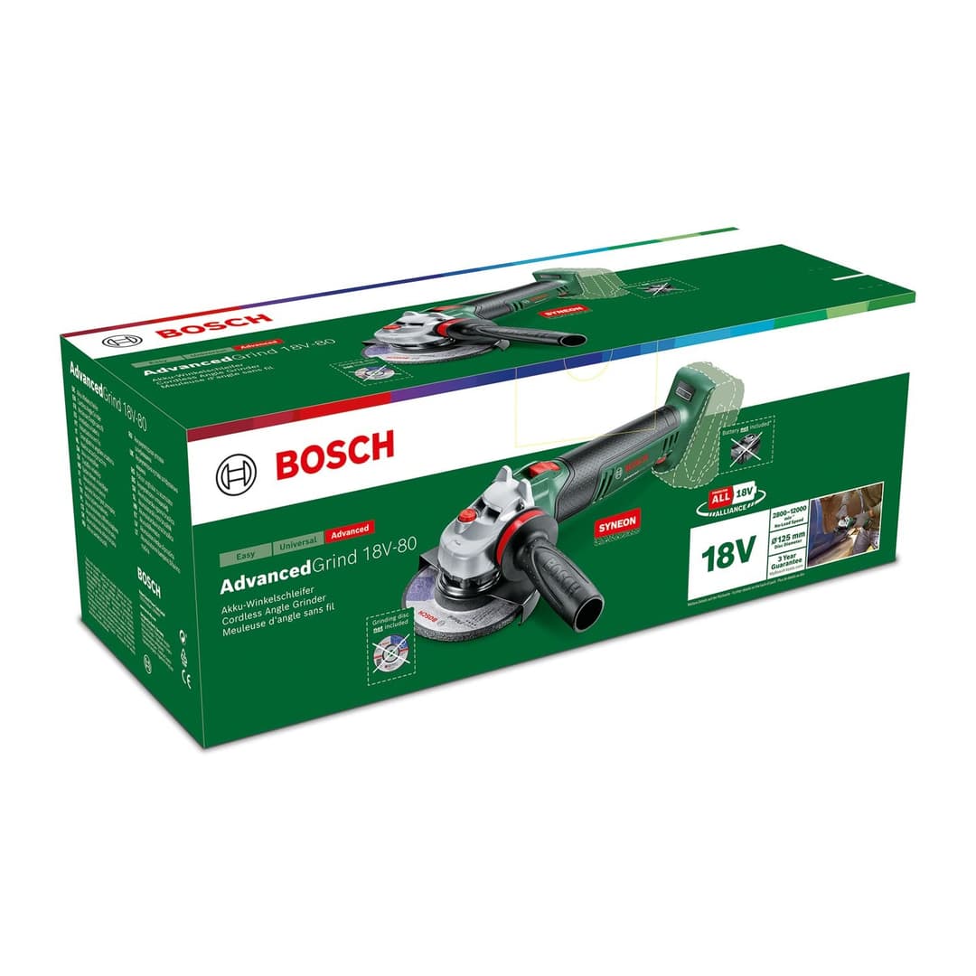 Bosch Home and Garden Cordless Small Angle Grinder AdvancedGrind 18V-80 - Angle Grinder - Image 7