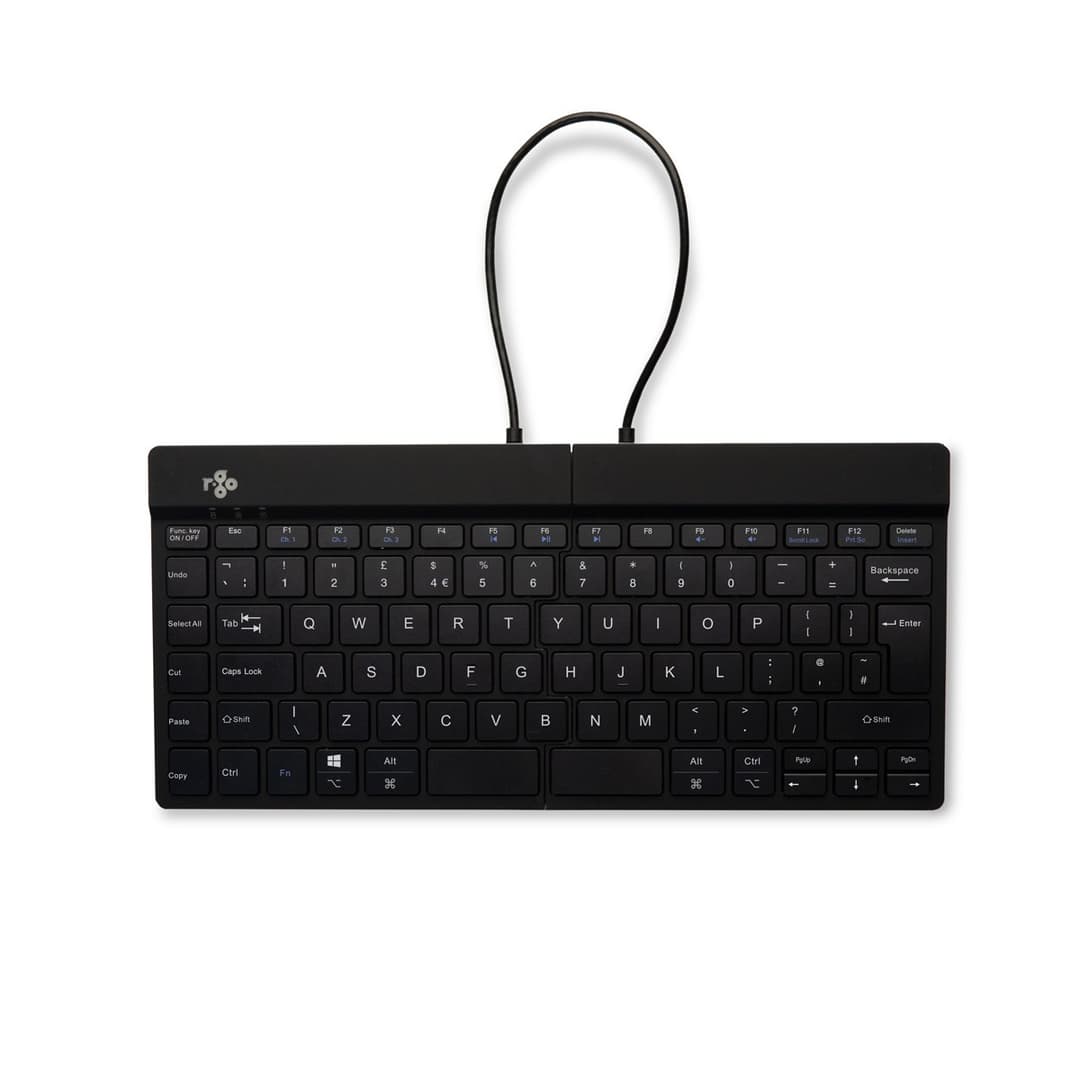 R-Go Tools Ergonomic keyboard R-Go Split Break with break software, ergonomic split keyboard, QWERTY (UK), Bluetooth, black - Image 2