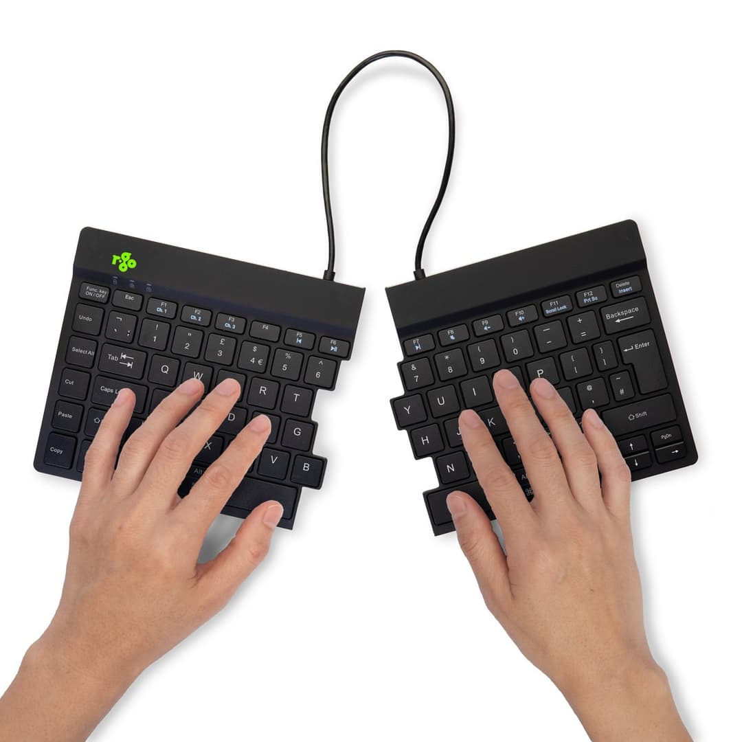 R-Go Tools Ergonomic keyboard R-Go Split Break with break software, ergonomic split keyboard, QWERTY (UK), Bluetooth, black - Image 4
