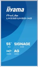 iiyama LH5581UHSG-1AG Signage Display Digital signage flat panel 138.7 cm (54.6") Wi-Fi 500 cd/m² 4K Ultra HD White Built-in processor Android 24/7 thumbnail 3