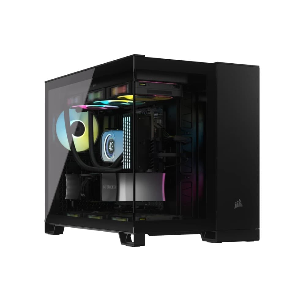 CORSAIR iCUE LINK 2500X RGB Micro-ATX Mid Tower PC Case - Black - Image 1
