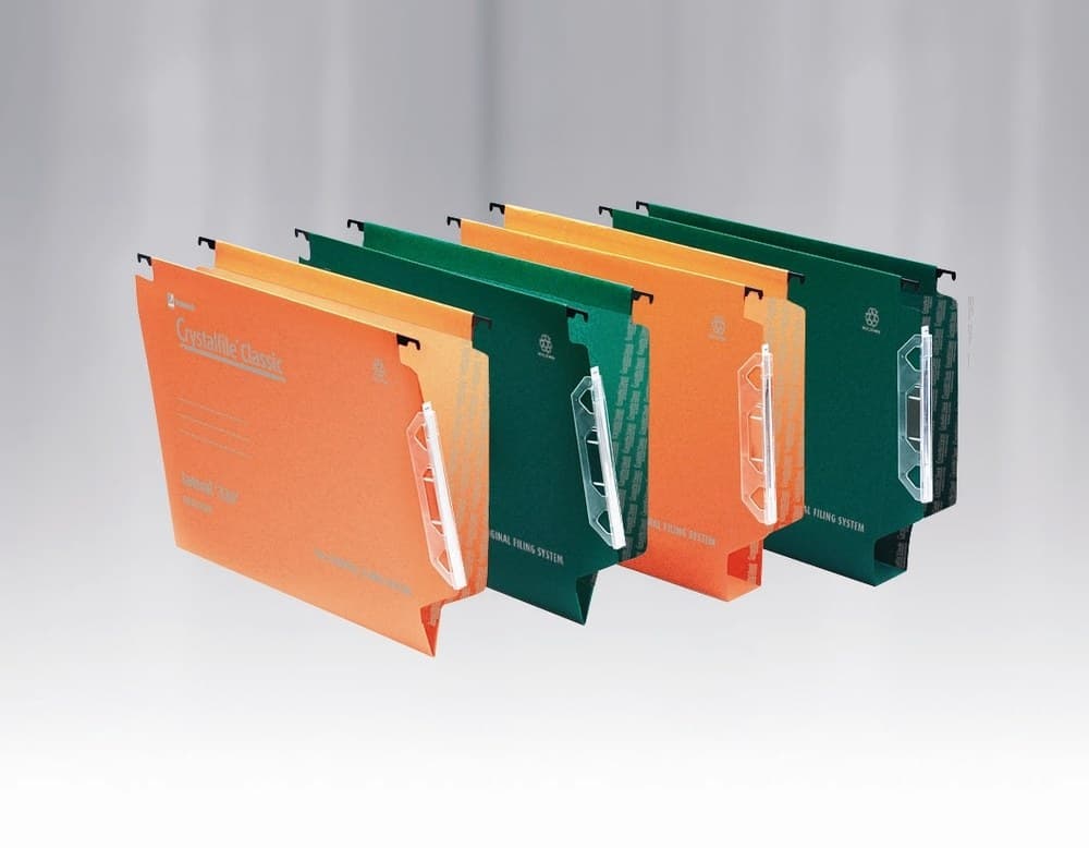 Rexel Crystalfile Classic ‘330’ Lateral File 50mm Green (25) - Image 2