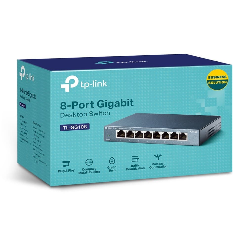 TP-Link 8-Port 10/100/1000Mbps Desktop Network Switch - Image 3
