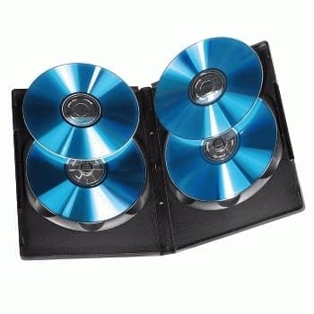 Hama DVD Quad Box, Black, Package of 5 pieces 4 discs - Image 2