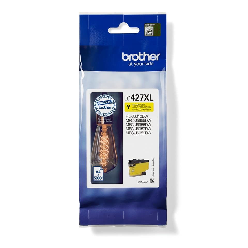 Brother LC-427XLY ink cartridge 1 pc(s) Original High (XL) Yield Yellow - Image 1