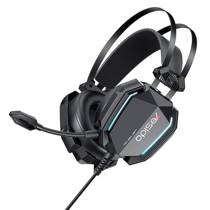 Yesido EK03 Gaming Headphones 3.5mm, RGB, 2m, Black - Image 1