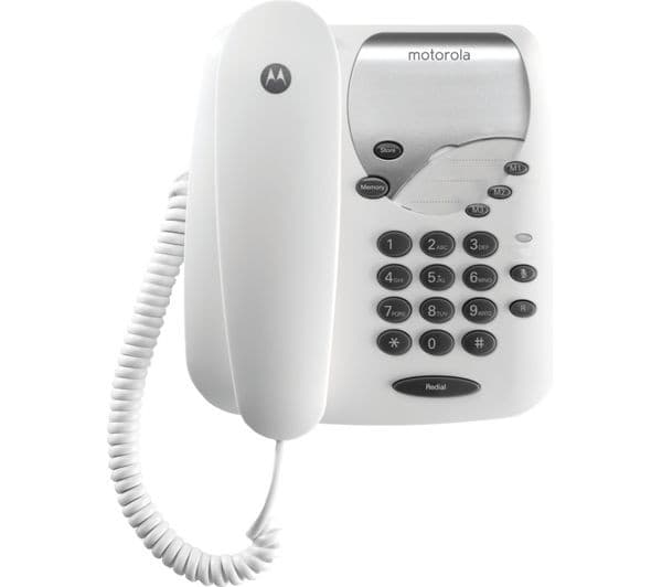 MOTOROLA CT1 Corded Phone - White - Image 1