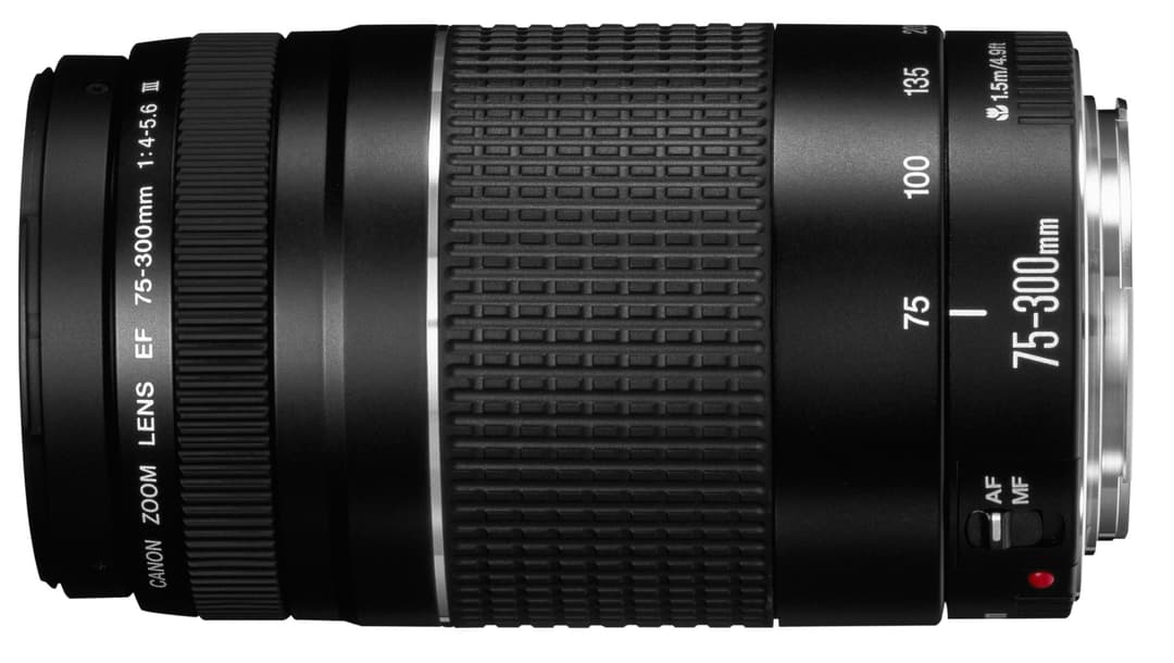 Canon EF 75-300mm f/4-5.6 III Telephoto Zoom Lens - Black - Image 1