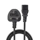 Lindy 7.5m UK 3 Pin Plug to IEC C13 mains power Cable, Black thumbnail 2
