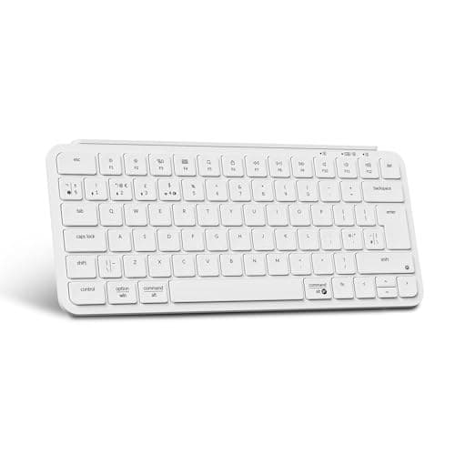 Keychron B1 Pro Wireless Keyboard - Ultra-Slim ZMK Design, Tri-Mode (2.4G/Bluetooth/USB-C), Quiet Tactile Switches, Compact Layout for Mac/Windows/Linux (UK Layout) - Ivory White - Image 2