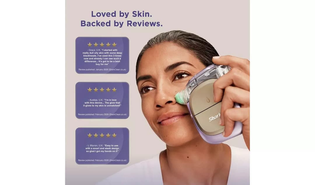 SHARK FacialPro Glow + DePuffi At Home Facial - Warm Black - Image 5
