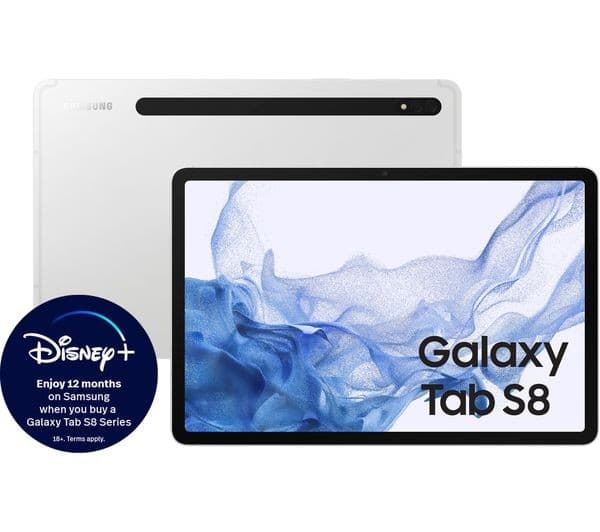 Samsung Galaxy Tab S8 11" Tablet Wi-Fi 128GB - Silver - Image 2