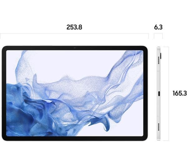 Samsung Galaxy Tab S8 11" Tablet Wi-Fi 128GB - Silver - Image 3