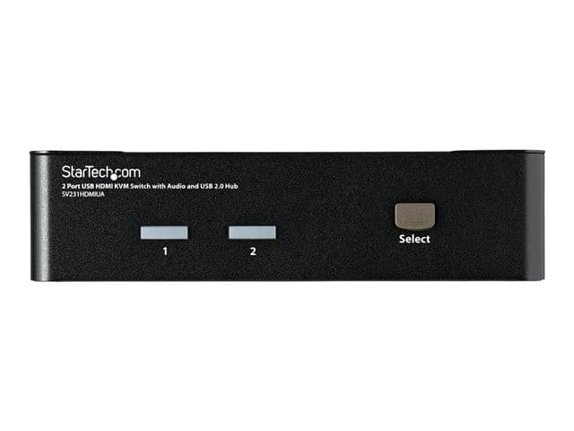 StarTech SV231HDMIUA KVM Switch 2 Port Black