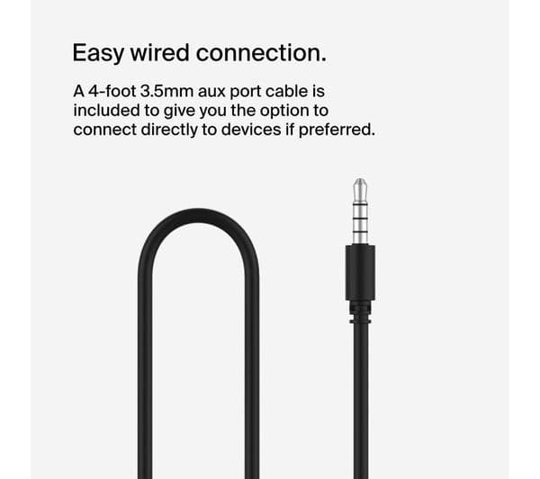 Belkin SoundForm Mini Wireless On-Ear Kids Headphones - Black - Image 2