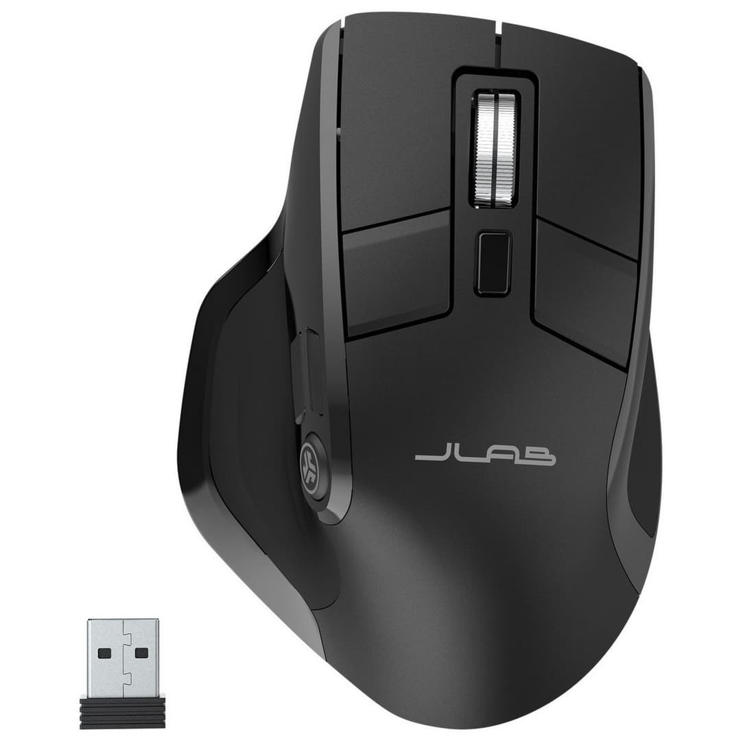 JLab Epic Wireless Bluetooth Ergonomic Mouse - Black - Image 1