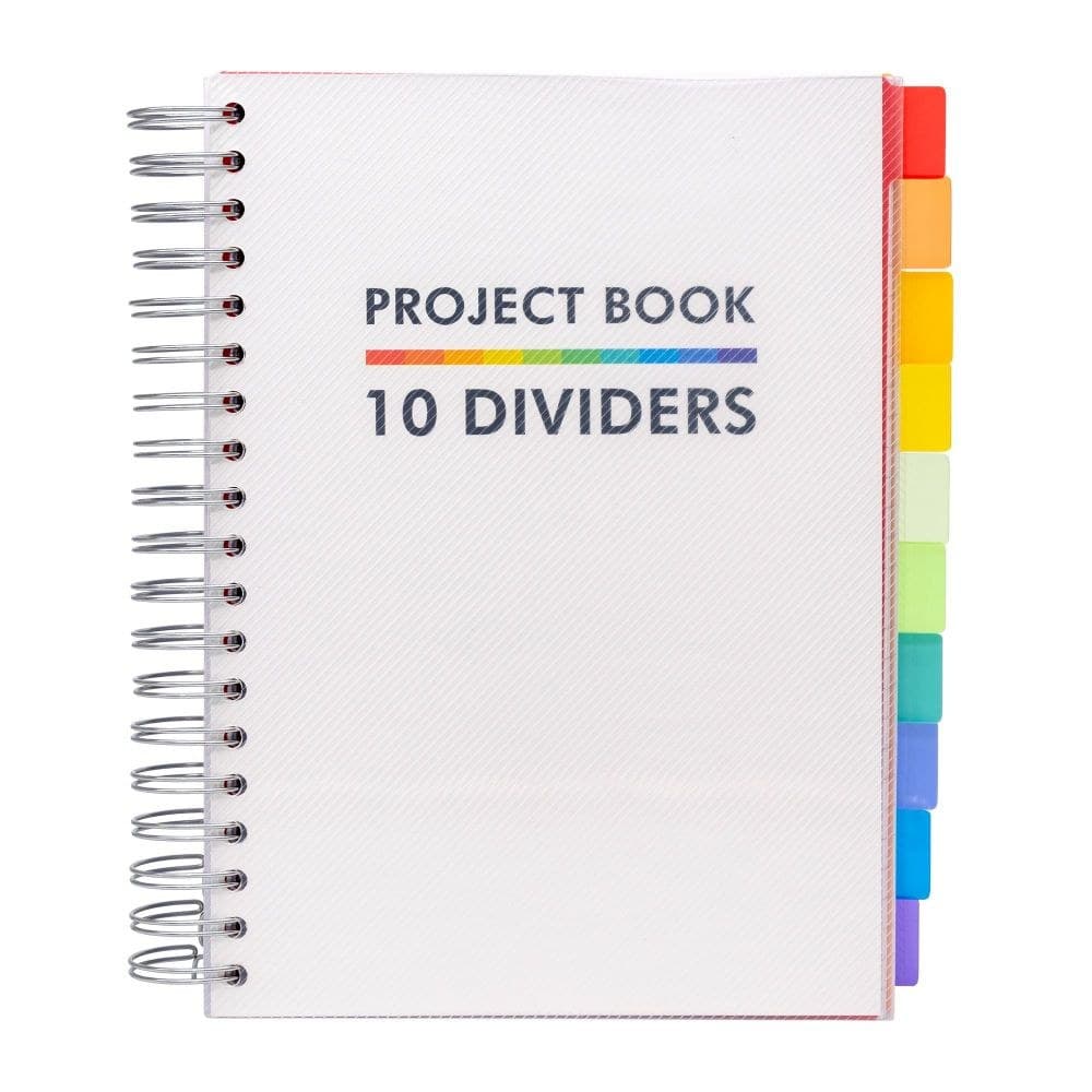 Pukka B5 White Project Book with 10 Dividers FSC Mix (Single) - Image 1