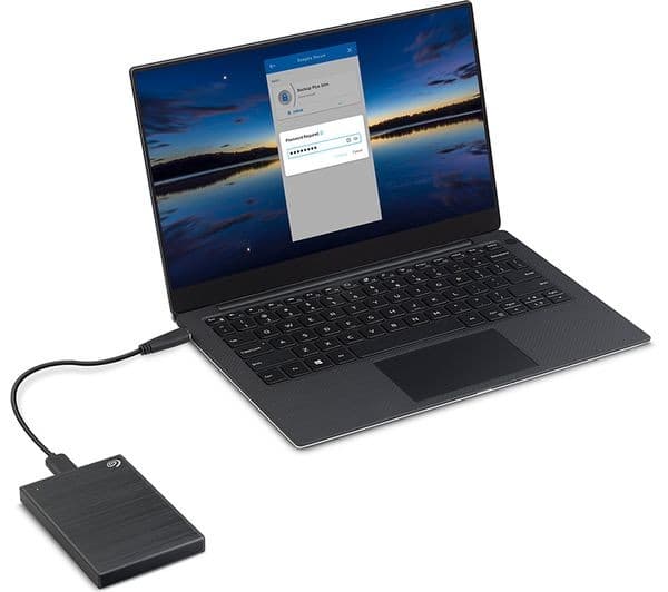 SEAGATE One Touch Portable Hard Drive - 1 TB, Black - Image 3
