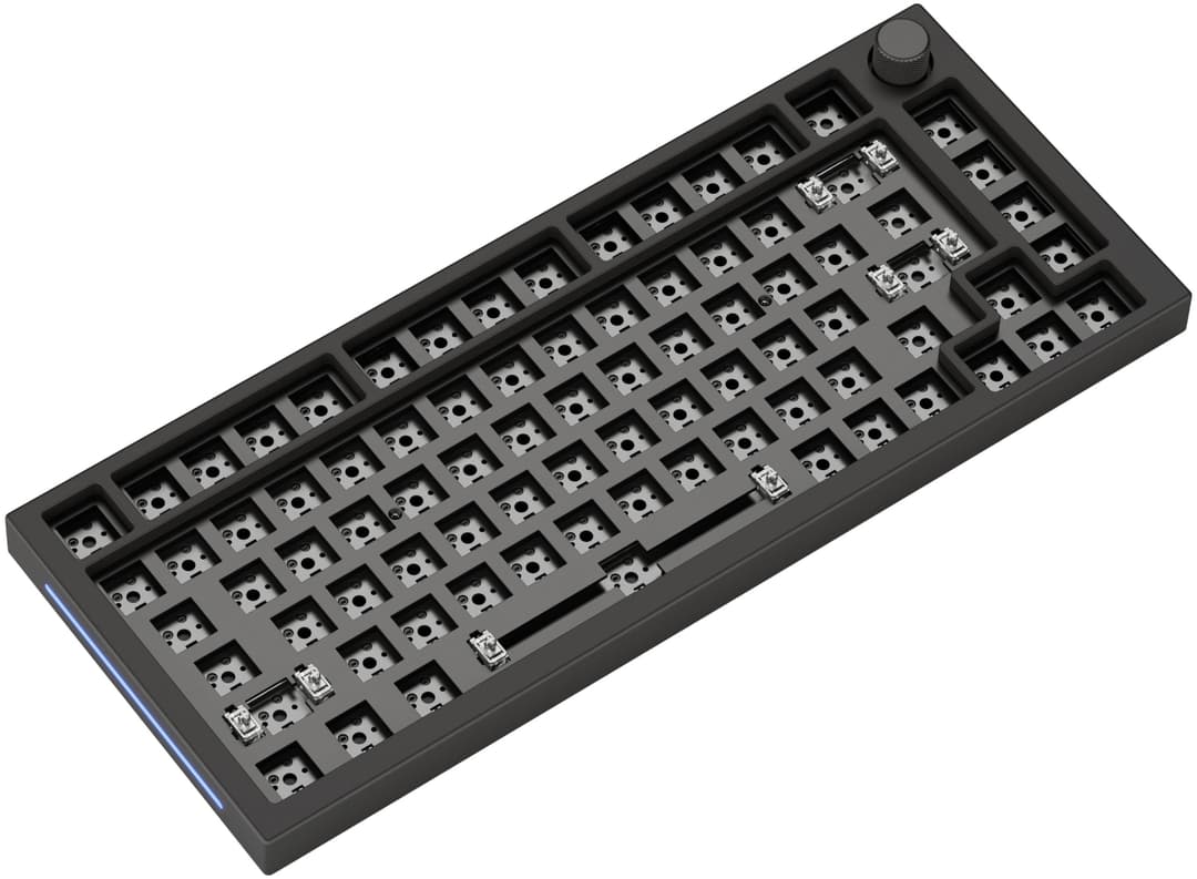 GLORIOUS GMMK PRO 75% Barebones Custom Keyboard Kit - Black Slate - Image 1