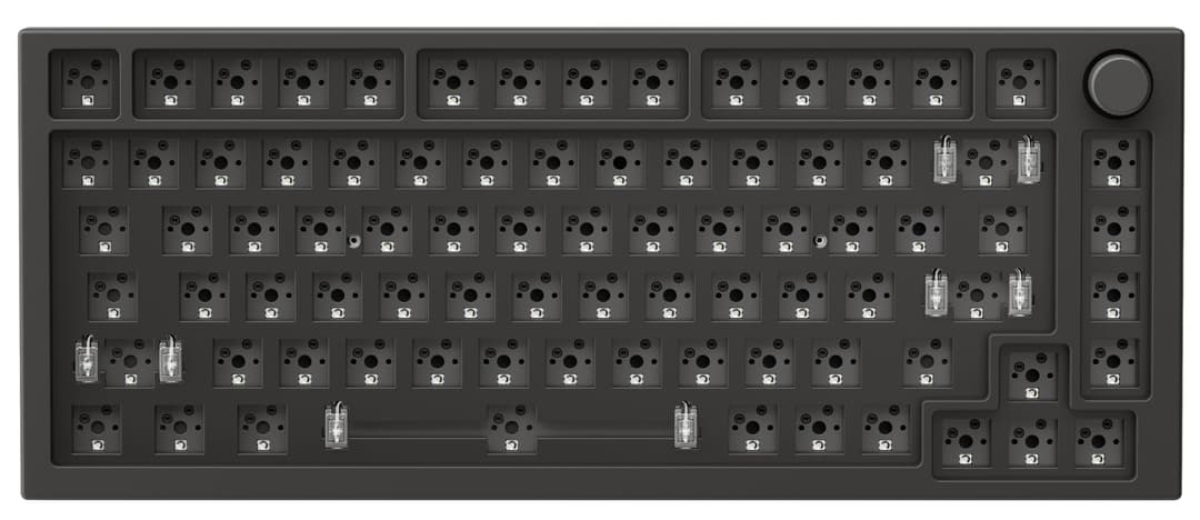 GLORIOUS GMMK PRO 75% Barebones Custom Keyboard Kit - Black Slate - Image 2