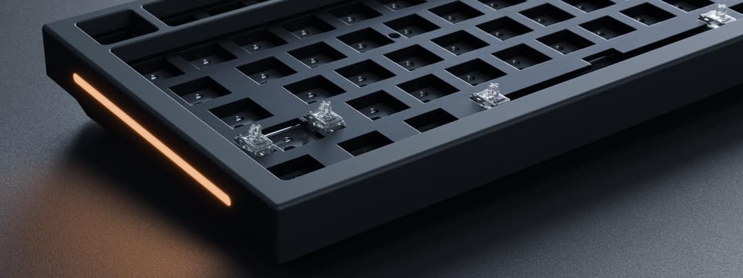 GLORIOUS GMMK PRO 75% Barebones Custom Keyboard Kit - Black Slate - Image 7