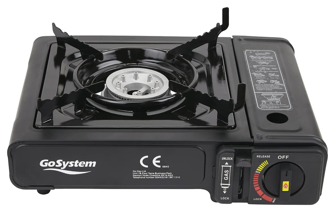 GoSystem GS2290 Dynasty Compact Single Burner Stove - Black - Image 1